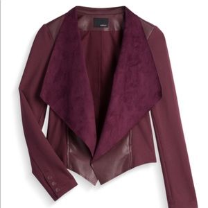 Maisha Ponte and Faux Leather Jacket